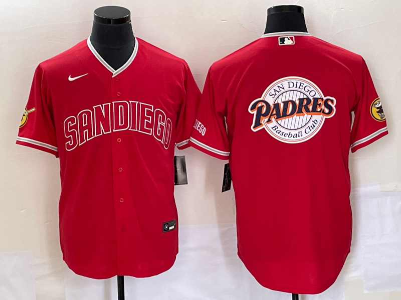 Men's San Diego Padres Red Jersey